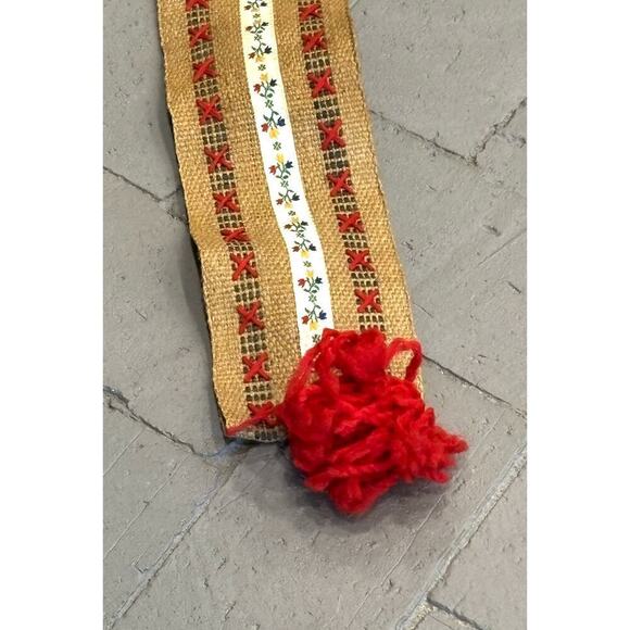 Vintage Hanging Fabric Handmade Yard Stick Ruler Holders Set of 6 - Picture 5 of 16